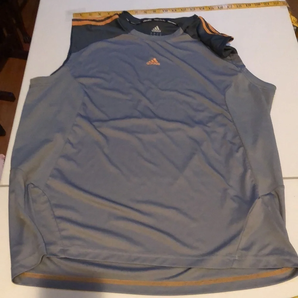 Adidas size  XL grey climate control tank muscle shirt like new